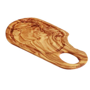Cutting Board with Round Handle and Rim Juice